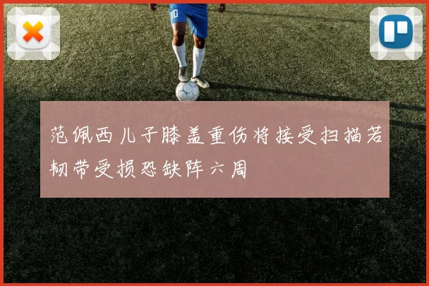 范佩西儿子膝盖重伤将接受扫描若韧带受损恐缺阵六周